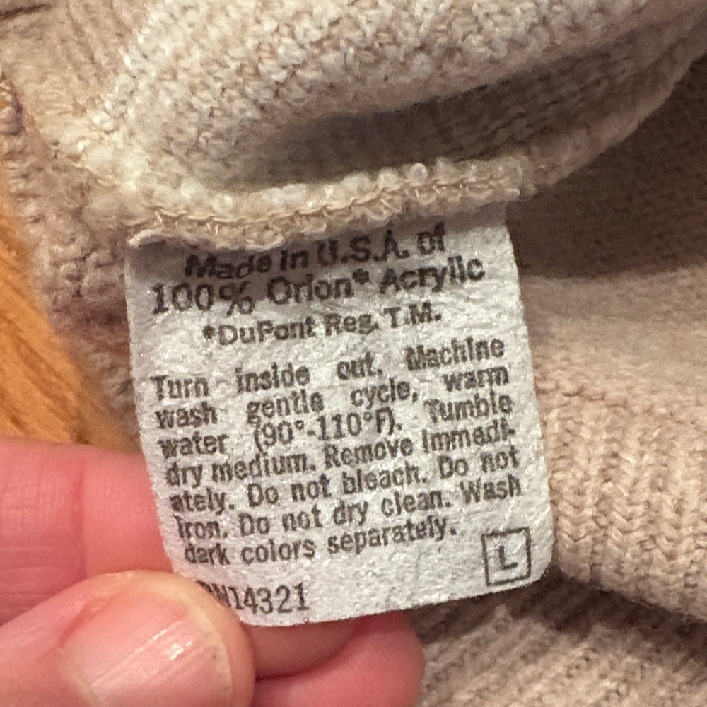 Puritan Beige and Cream Argyle Vest - Picture 5 of 5
